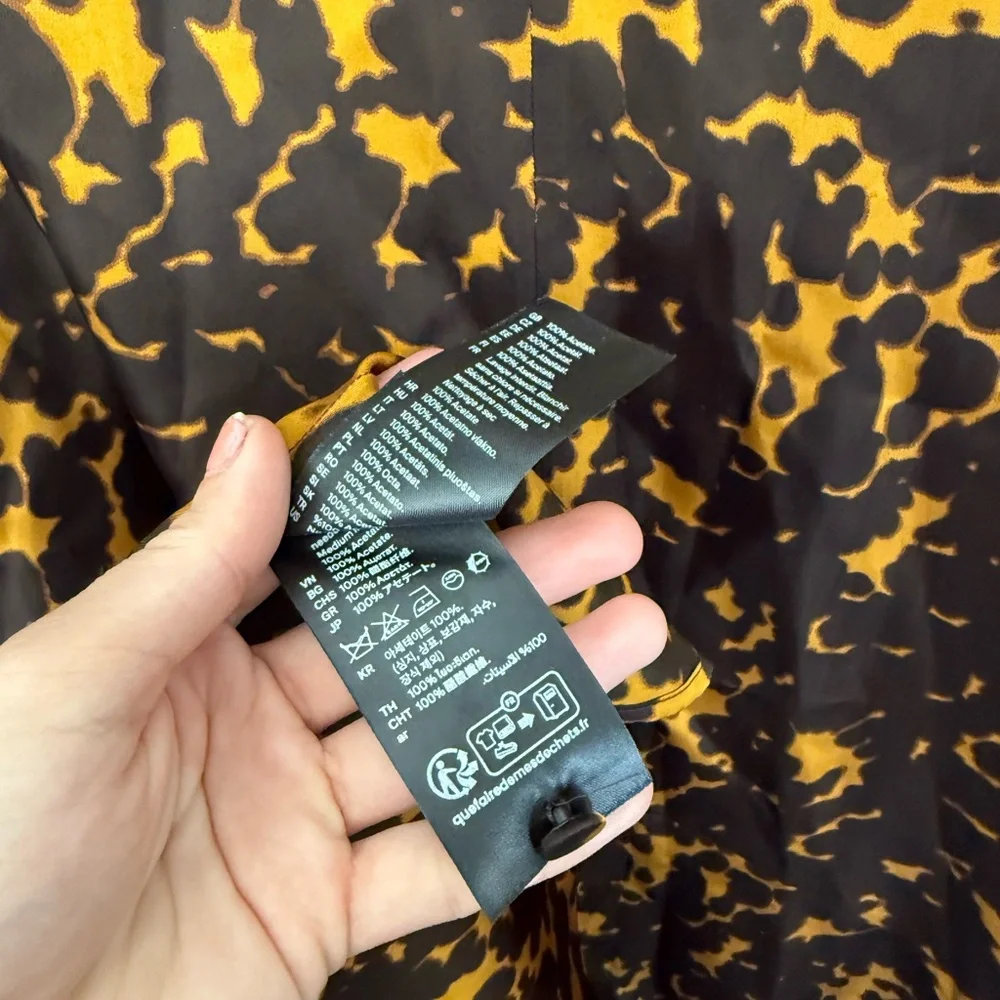 New Cos Asymmetrical Black and Gold Dress - Picture 5 of 7